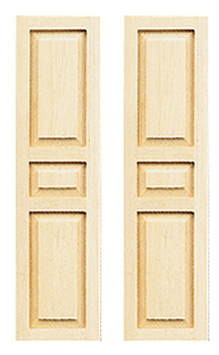 Dollhouse Miniature 3-Panel Shutter, 2/Pk